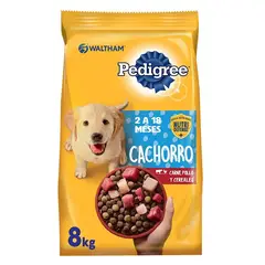 PEDIGREE - - Alimento Perro Cachorro Carne Pollo y Cereales 8 KG