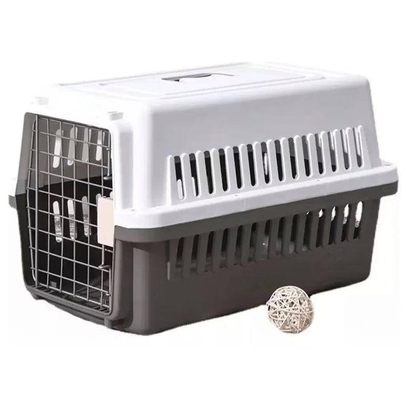 GENERICO - Canil transportadora gatos perros mascotas gris