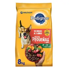 PEDIGREE - - Alimento Adulto Raza Pequeña Carne y Vegetales 8 KG