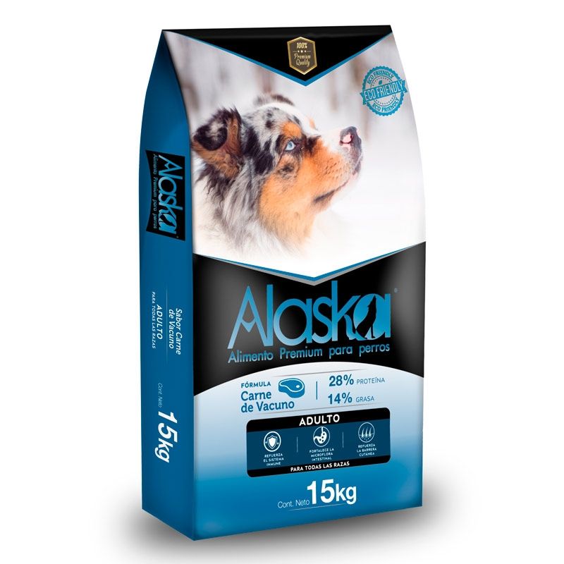 ALASKA - Alaska - Alimento Premium Perro Adulto Raza Mediana y Grande 15 KG