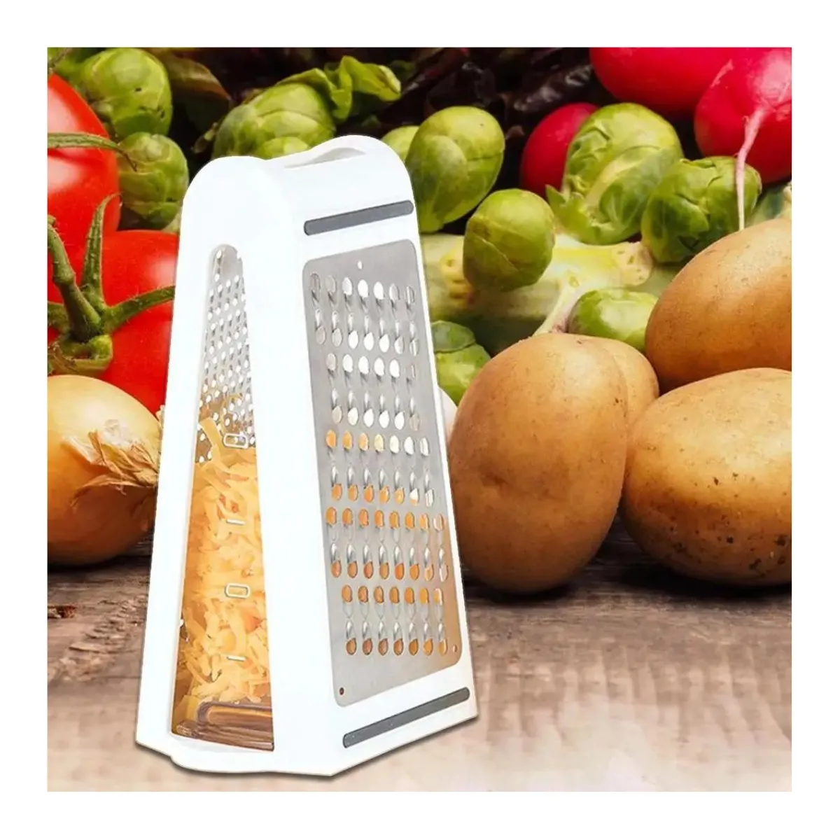 GENERICO - Rallador Multifuncional De Queso Y Verduras Cortador Picador