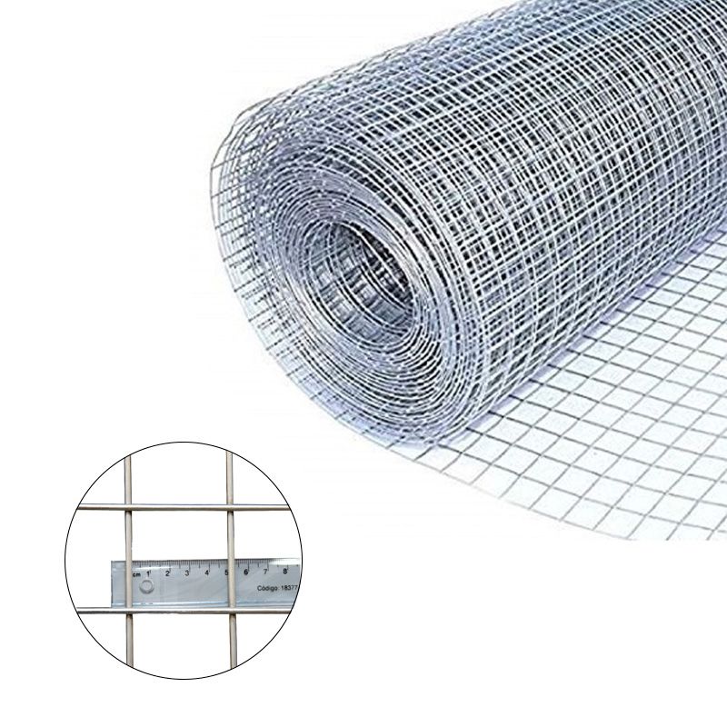 GENERICO - Malla acma galvanizada multiuso 50x50mm 2x1mt Bighouse