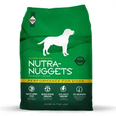 NUTRA NUGGETS - - Alimento Súper Premium Adulto Performance 15 KG
