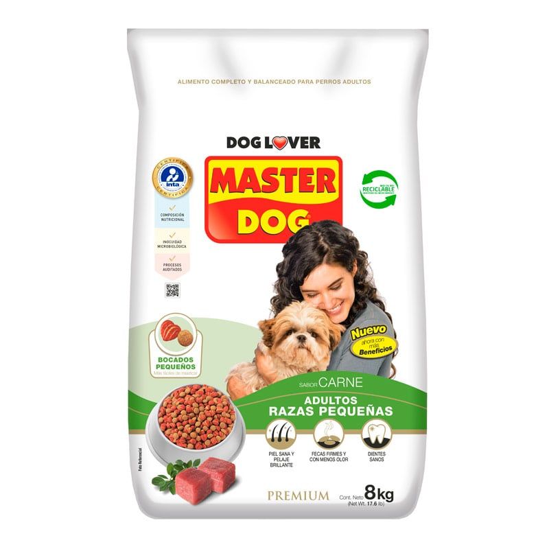 MASTER DOG - Master Dog - Alimento Perro Adulto Razas Pequeñas 8 KG