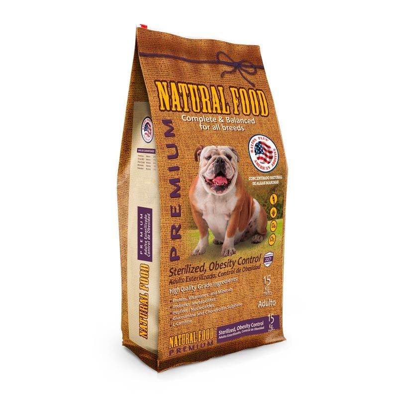 NATURAL FOOD - Natural Food - Alimento Perros Esterilizados o Sobrepeso 15 KG
