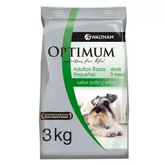 OPTIMUM - - Alimento Adultos Razas Pequeñas Sabor Pollo 3 KG