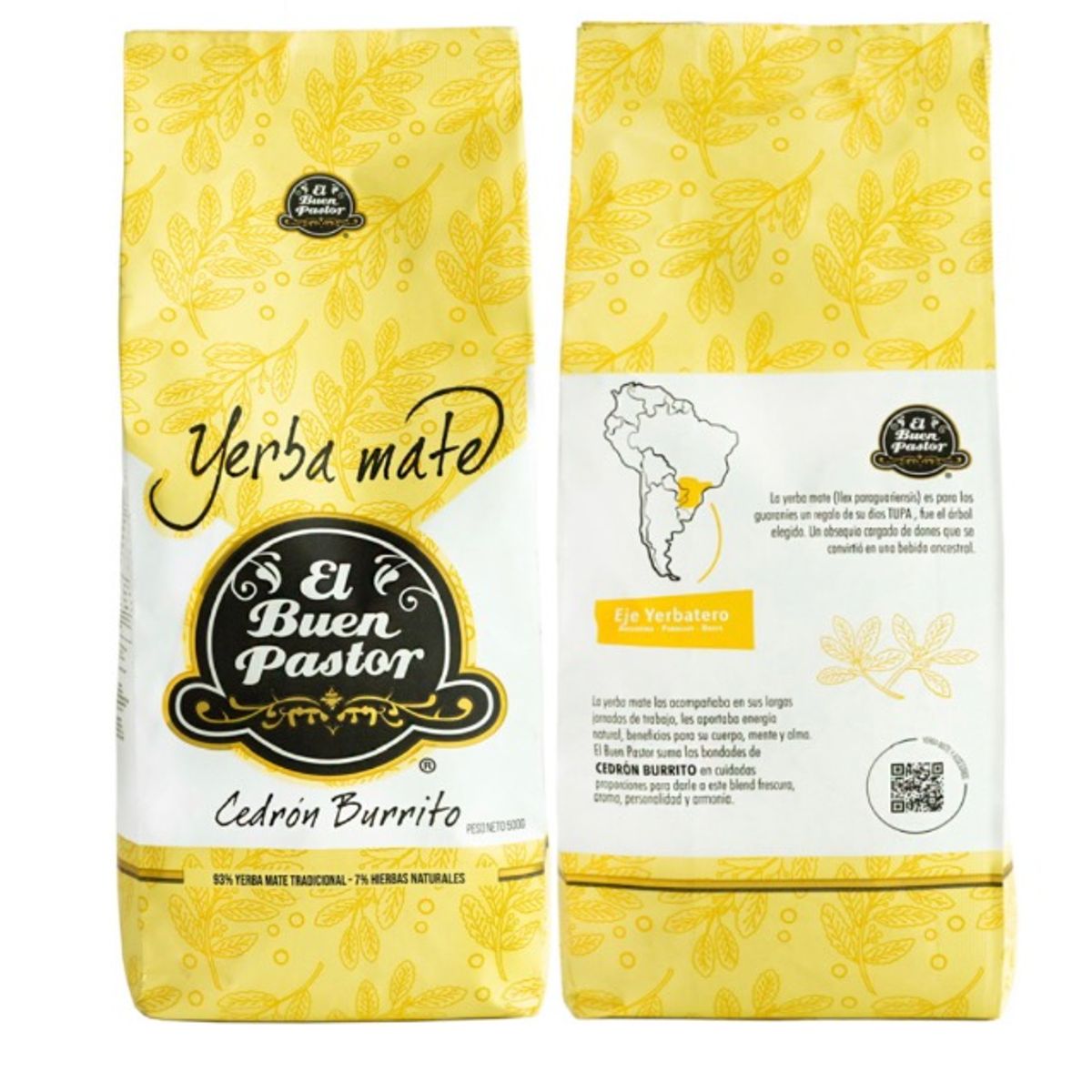 EL BUEN PASTOR - Yerba Mate El Buen Pastor Cedron Burrito 500g sin gluten