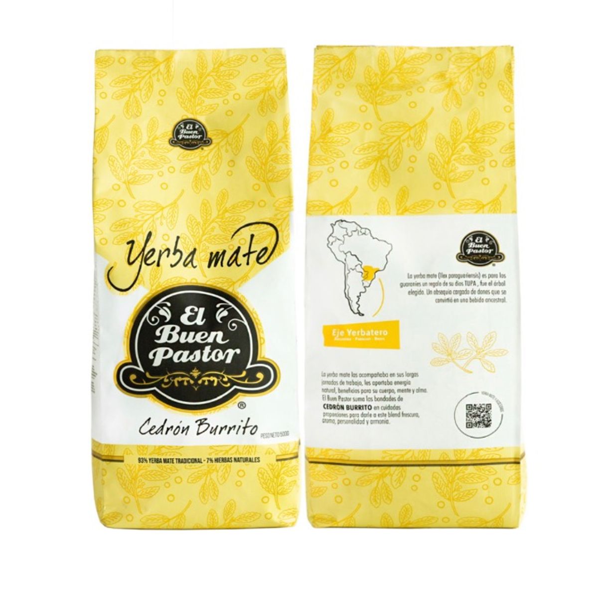 EL BUEN PASTOR - Yerba Mate El Buen Pastor Cedron Burrito 500g sin gluten