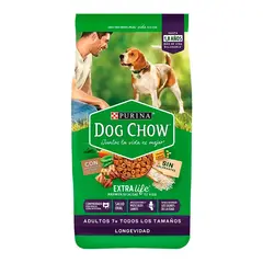 DOG CHOW - - Alimento Perro Senior 7+ Longevidad 18 KG
