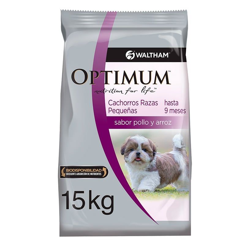 OPTIMUM - Optimum - Alimento Cachorros Razas Pequeñas Sabor Pollo 15 KG