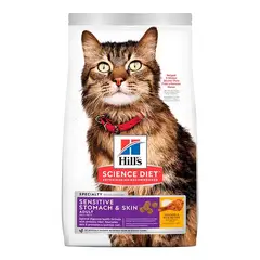 HILLS - Science Diet - Adult Sensitive Stomach & Skin Cat 1.58 KG