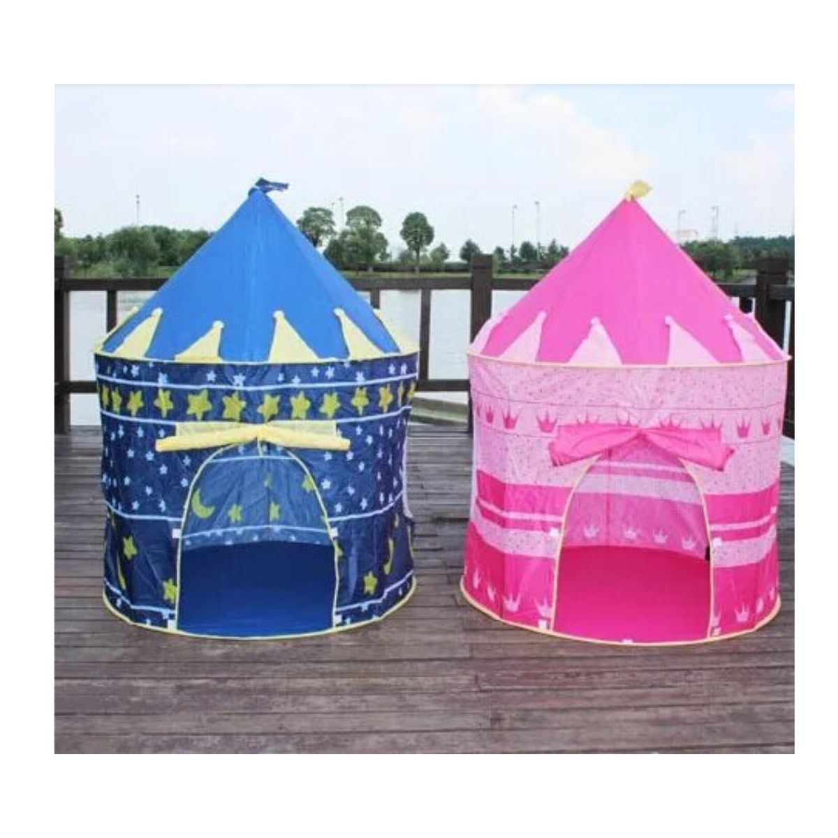 GENERICO - Carpa en forma de castillo medieval para niños