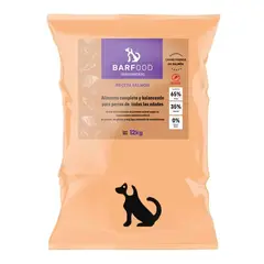 BARFOOD - - Alimento Deshidratado Adulto Raza Grande Salmón 12 KG