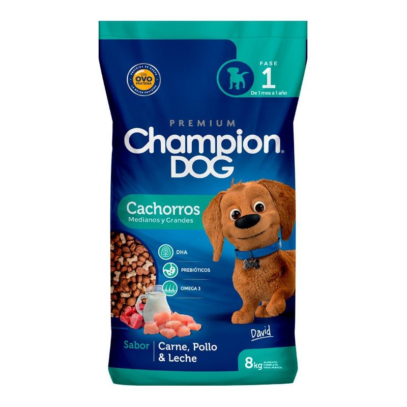 CHAMPION DOG - Champion Dog - Alimento Cachorros Medianos y Grandes 8 KG