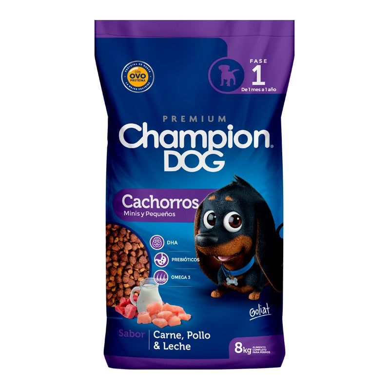 CHAMPION DOG - Champion Dog - Alimento Cachorros Minis y Pequeños 8 KG