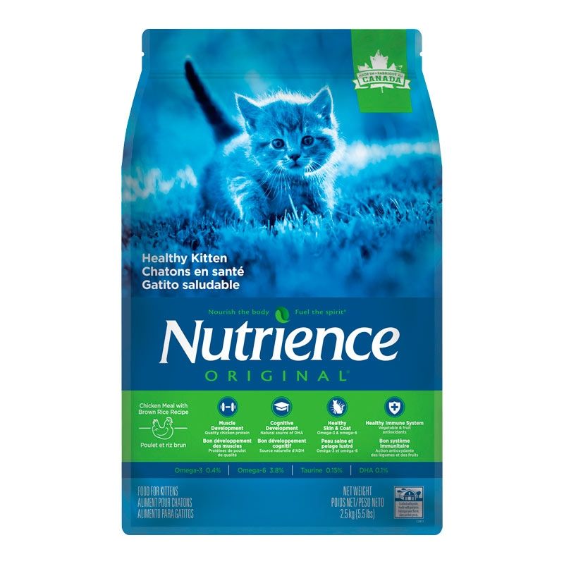 NUTRIENCE - Nutrience Original - Alimento Gatitos Pollo y Arroz Integral 2.5 KG