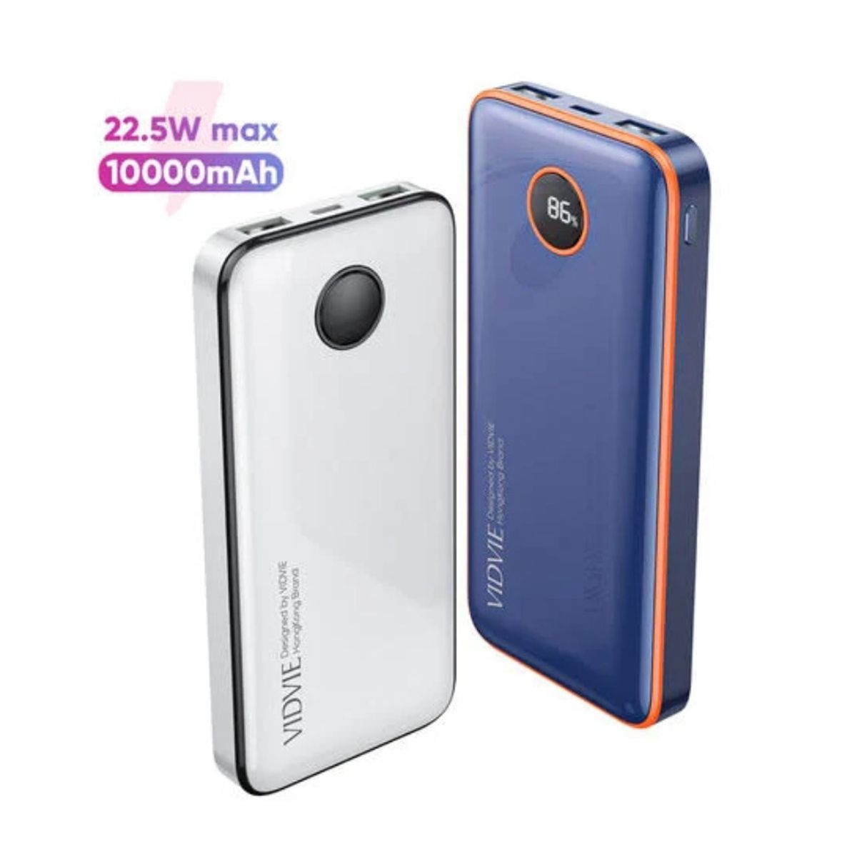 GENERICO - PowerBank Vidvie DUAL USB 10000MAH Visor de Carga