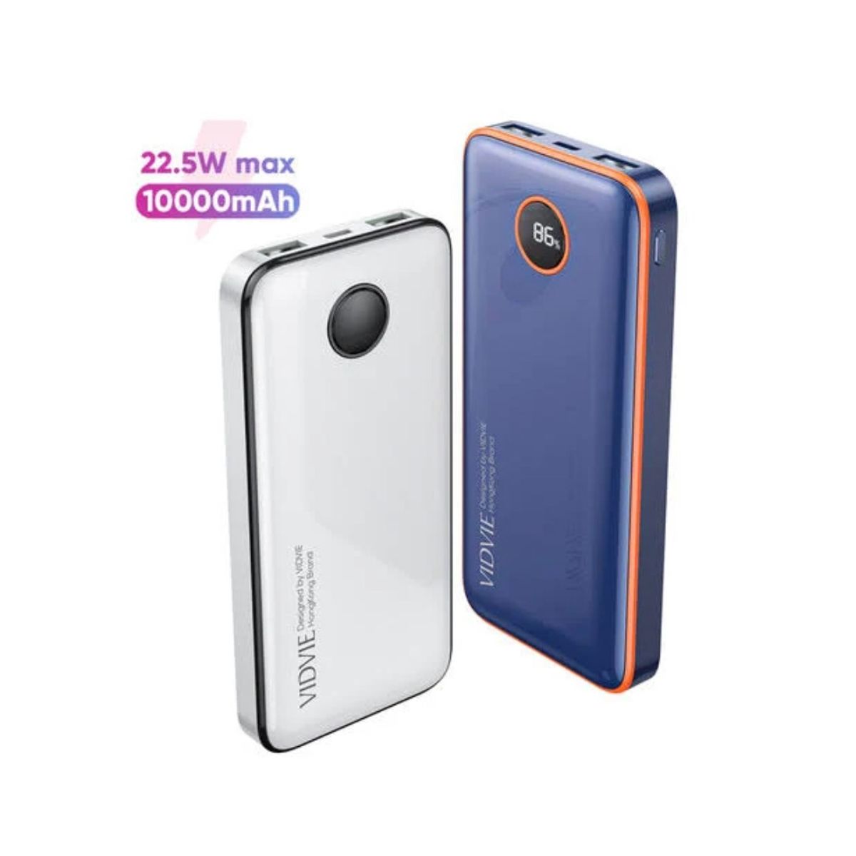 GENERICO - PowerBank Vidvie DUAL USB 10000MAH Visor de Carga