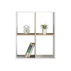 KLIK - Estante Librero Organizador 4 Espacios - Blanco