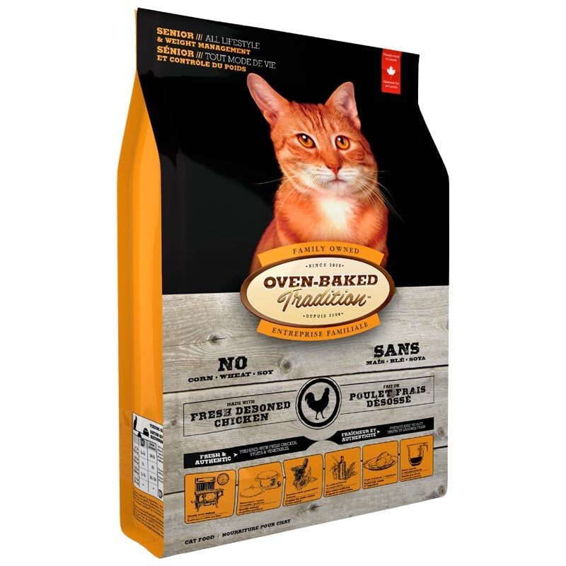 OVEN BAKED TRADITION - Oven Baked Tradition - Alimento Gato Senior Control de Peso 2.27 KG