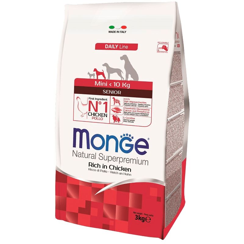 MONGE - Monge - Mini Senior Chicken Dog 3 KG