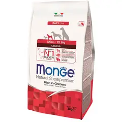 MONGE - - Mini Senior Chicken Dog 3 KG