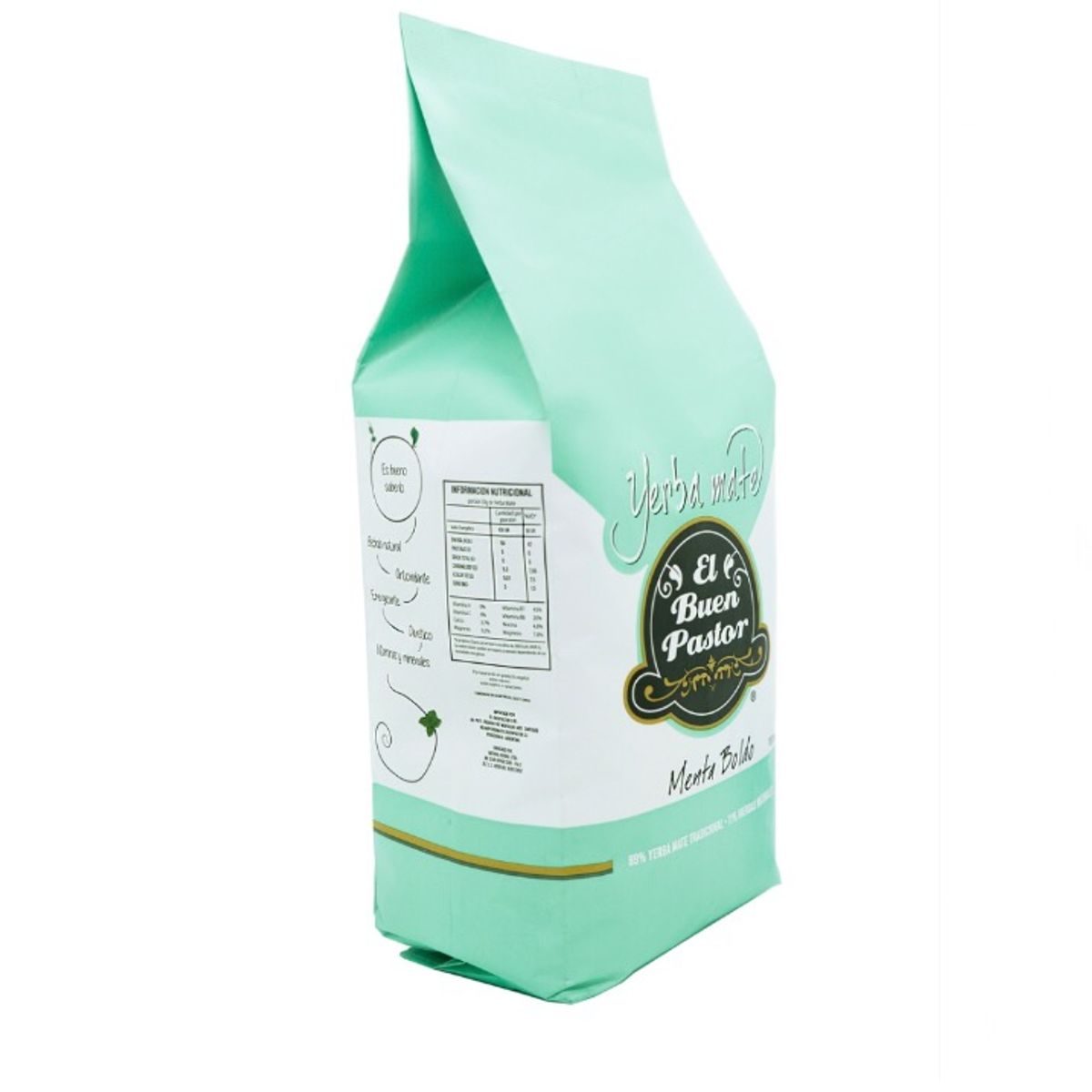 EL BUEN PASTOR - Pack x 5 Yerba Mate El Buen Pastor Menta Boldo 500g sin gluten