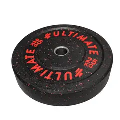 ULTIMATE FITNESS - DISCO OLÍMPICO BUMPER PREMIUM 25 KG