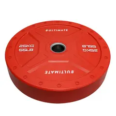 ULTIMATE FITNESS - DISCO OLÍMPICO BUMPER ELITE HEX 25 KG