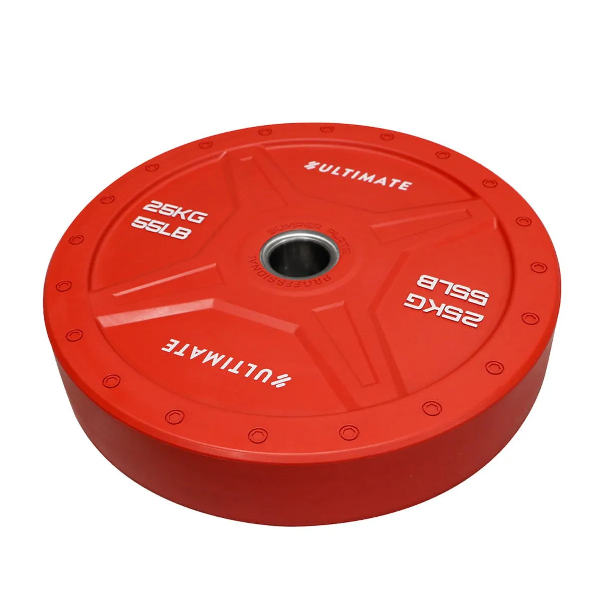 ULTIMATE FITNESS - DISCO OLÍMPICO BUMPER ELITE HEX 25 KG