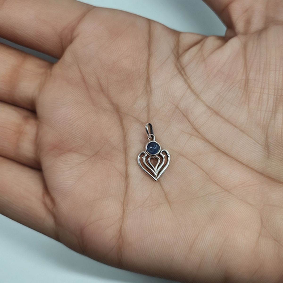 COGGIOLA - Colgante Corazón Lapislázuli Plata Fina 925