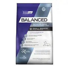 VITALCAN - Balanced - Alimento para Perro Senior Raza Pequeña 7.5 KG