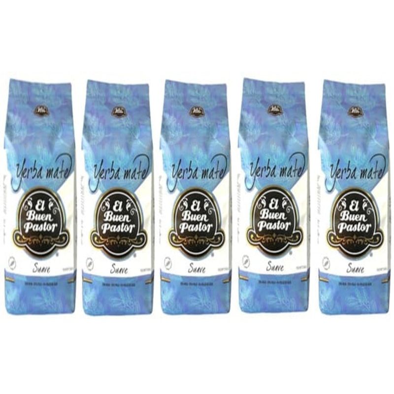 EL BUEN PASTOR - Pack x 5 Yerba Mate El Buen Pastor Suave 500G Sin Gluten