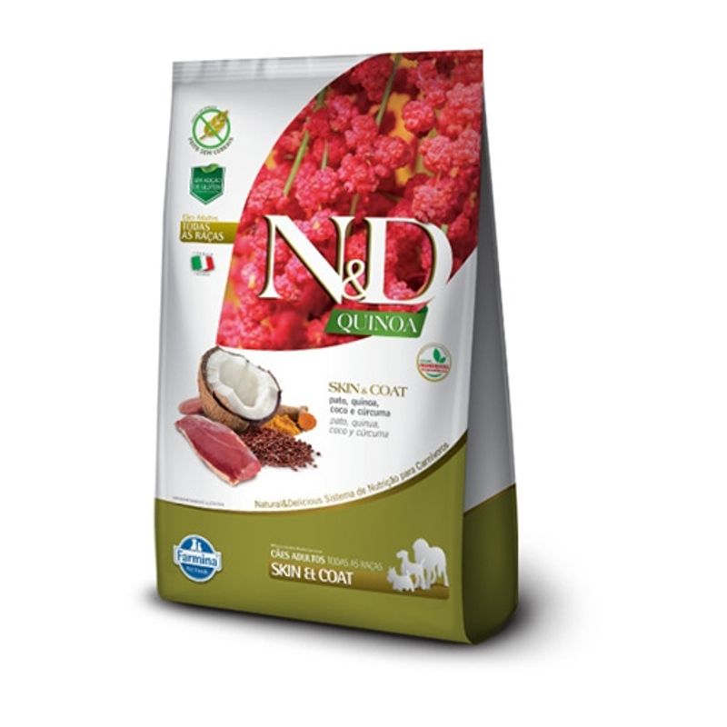 N&D - N&D Quinoa - Alimento para Perro Adulto Skin & Coat Pato 2.5 KG