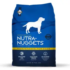 NUTRA NUGGETS - - Alimento Súper Premium Mantenimiento Perros 15 KG