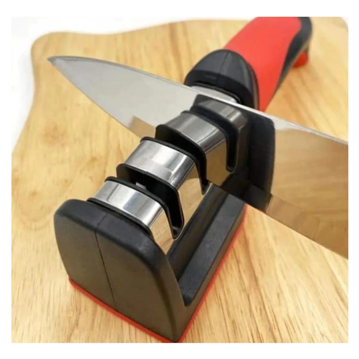 GENERICO - Afilador De Cuchillos Y Tijeras Profesional 3 Ranuras 3 En 1