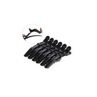 Pinzas Cocodrilo de 6 Unidades para Cabello Negro