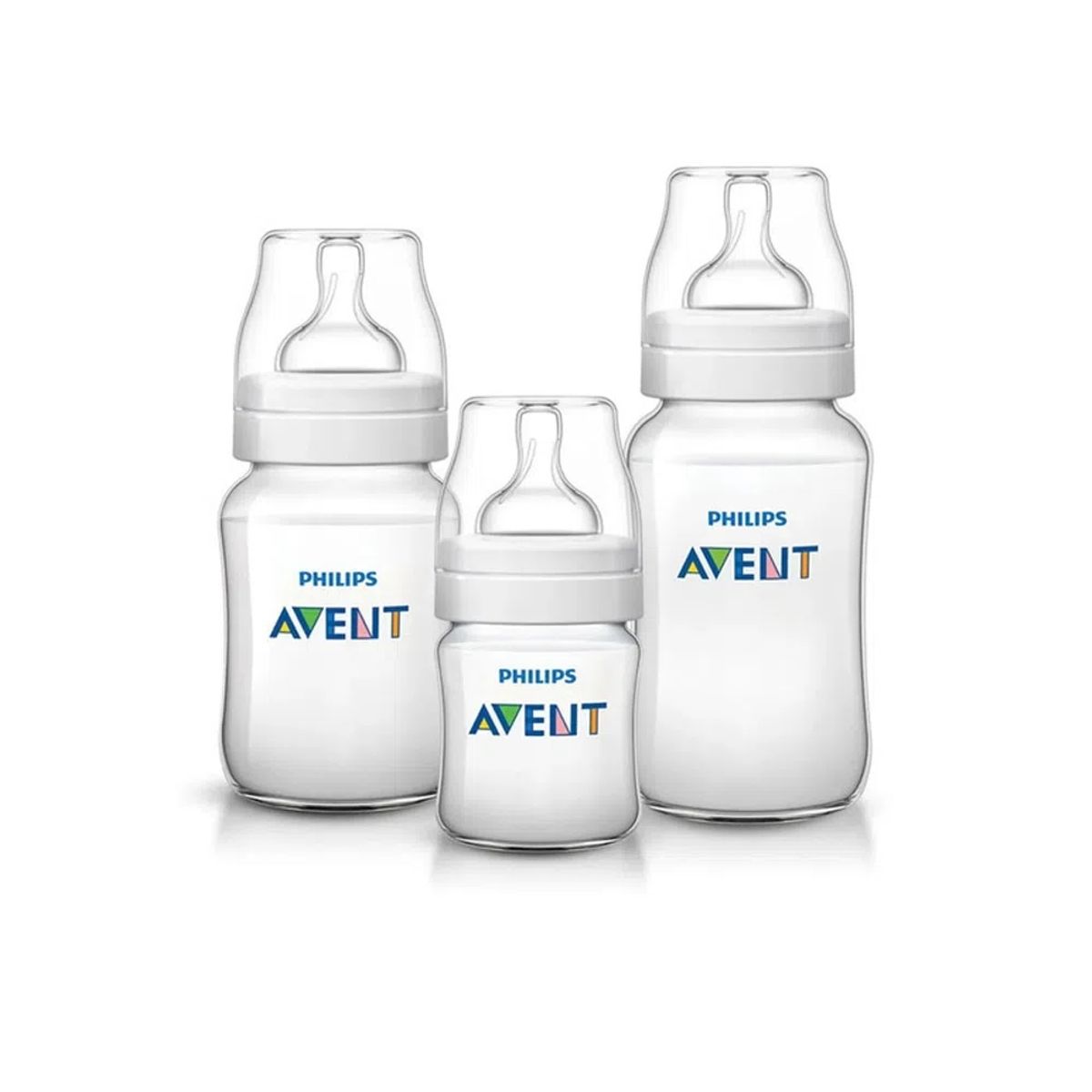 AVENT - Set Avent 3 mamaderas más 2 chupetes 6-18m Pinguino