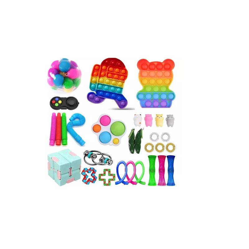 GENERICO - Set 26 Piezas Fidget Cube Juguete Sensorial Anti