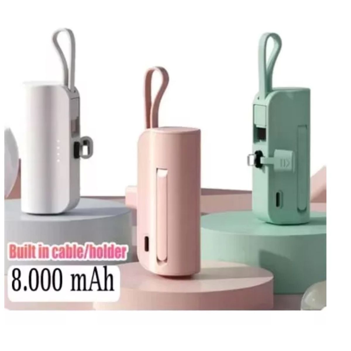 GENERICO - Mini Power Bank Banco De Energia Carga Portatil 8000