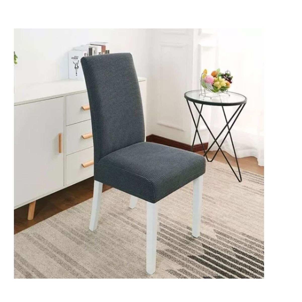 OFERTABKN - Funda Para Silla Polar Spandex Comedor Gris