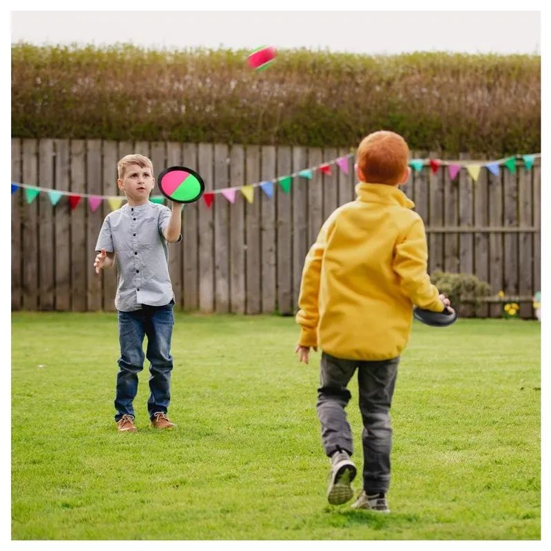 GENERICO Juego Paleta De Playa Con Velcro Y Pelota Atrapa Pelota
