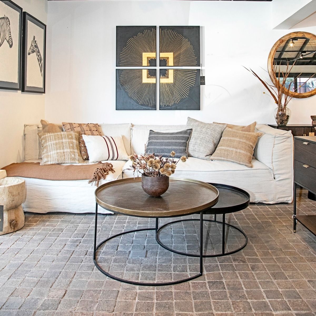 MILK - Mesa De Centro Duncan Duo Brass