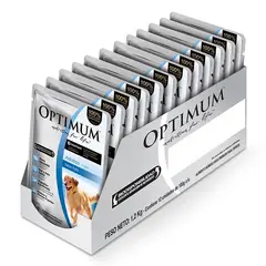 OPTIMUM - - Alimento Húmedo Adultos Razas Medianas y Grandes 12 Sobres