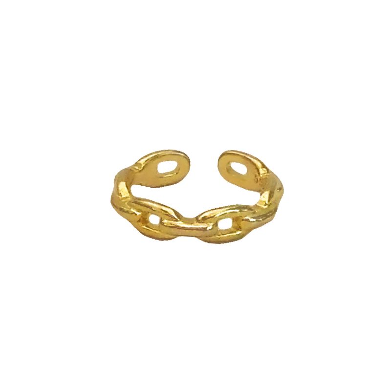 GENERICO - Earcuff Cadenita Gold - Azul Zafira