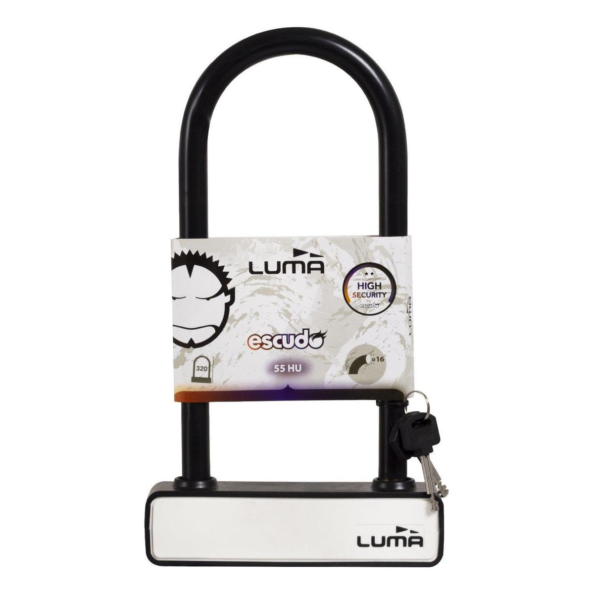LUMA - Candado U Lock Luma Escudo Blanco Cuadrado