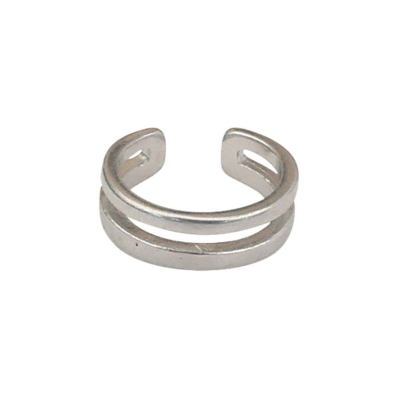 GENERICO - Earcuff Doble Silver - Azul Zafira