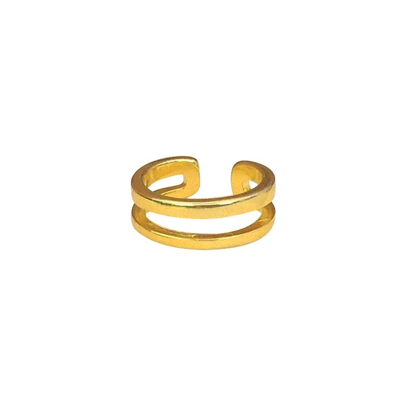 GENERICO - Earcuff Doble Gold - Azul Zafira