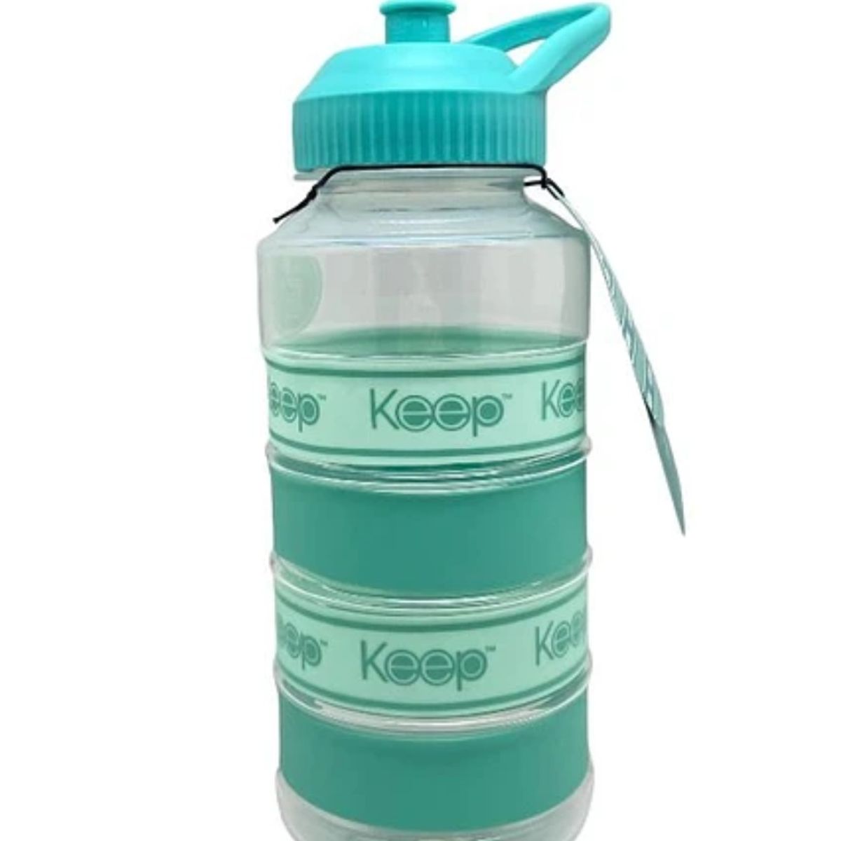 KEEP - Botella  1 litro Big Bands Libre De Bpa Verde.