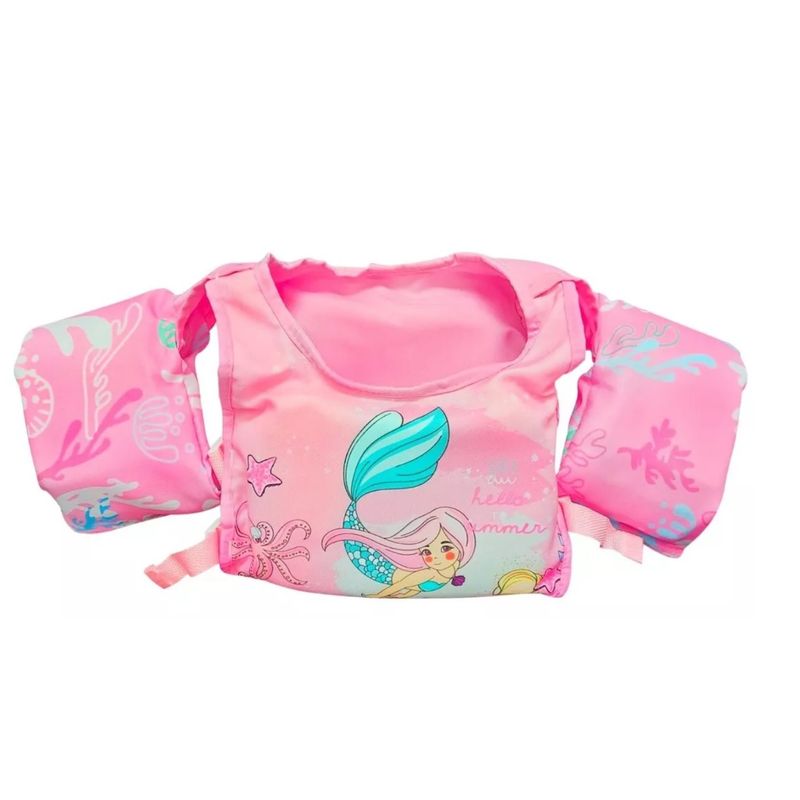 GENERICO - Chaleco Flotador Sirena Bella Niños 4 A 8 Años Playa Verano